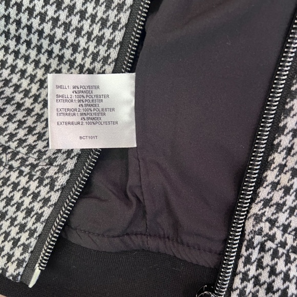 INSIGHT Brand fashion forward 2-piece B&W houndstooth jacket and jogger Size S - Picture 6 of 6